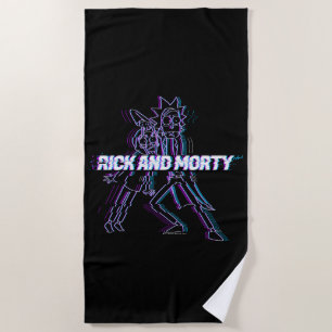 Toalha De Praia RICK E MORTY™ Rick E Morty Com Perturbações