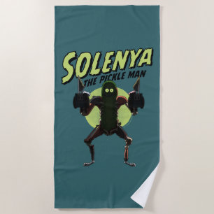 Toalha De Praia RICK E MORTY™ Solenya - O Pickle Man