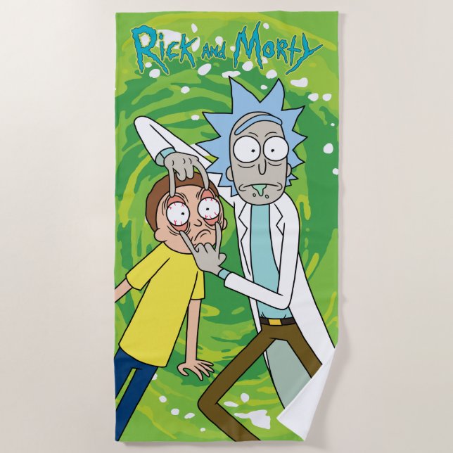 Toalha De Praia RICK E MORTY™ | Veja Isso (Frente)