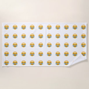 Toalha De Praia Rindo de Lágrimas de Choro de Joy emoji