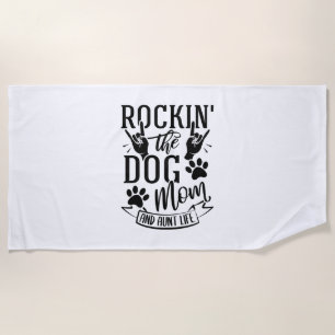 Toalha De Praia Rockin The Dog Mãe And Thunt Life