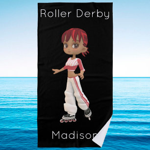 Toalha de Praia Roller Derby