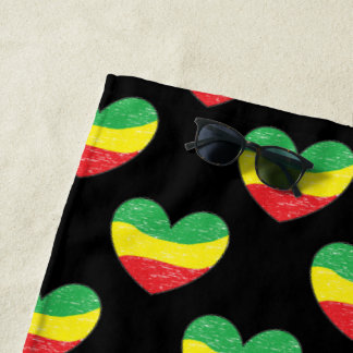 Toalha De Praia Roots Reggae Rebel Towel