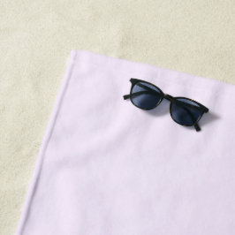 Toalha De Praia Rosa Roxa Suave Branco Pastel Cor Sólida