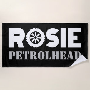 Toalha De Praia Rosie Petrol Head
