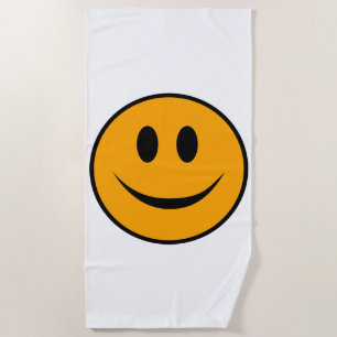 Toalha De Praia Rosto Sorridente Emoji
