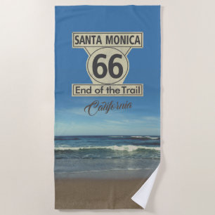 Toalha De Praia Rota 66 de Santa Monica