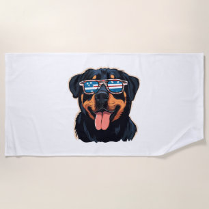 Toalha De Praia Rottweiler