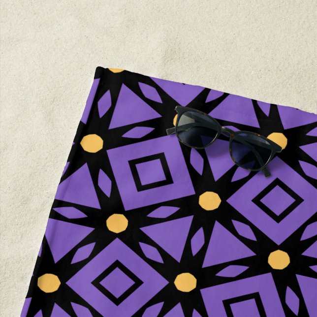 Toalha De Praia Roxo Decorativo (In Situ)