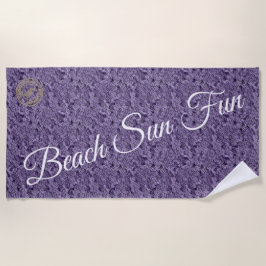 Toalha De Praia Roxo Moderno