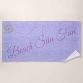 Toalha De Praia Roxo Moderno