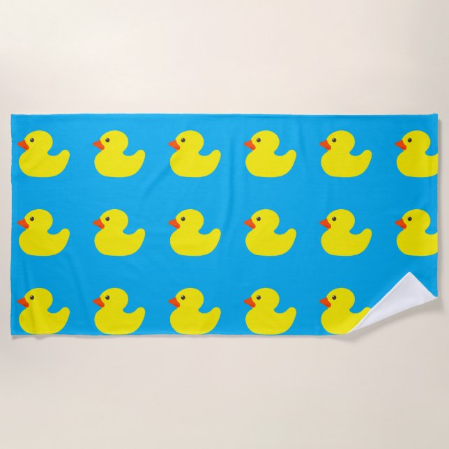Toalha De Praia Rubber Duck Beach Towel (Frente)