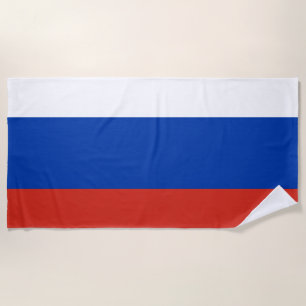 Toalha De Praia Russo da bandeira de Rússia patriótico
