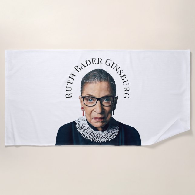 Toalha De Praia Ruth Bader Ginsburg (Frente)