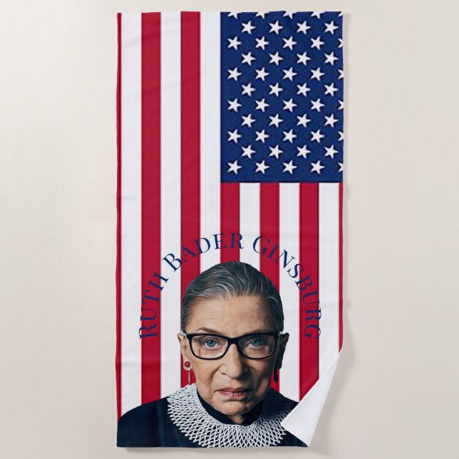 Toalha De Praia Ruth Bader Ginsburg (Frente)