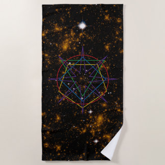 Toalha De Praia Sacred Geometry Sigil