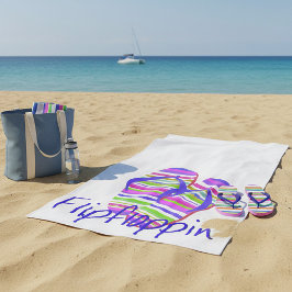 Toalha De Praia Sacudir flutuando