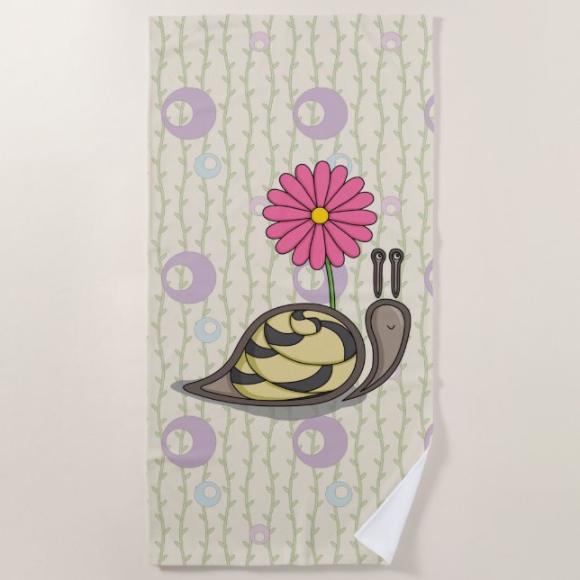 Toalha De Praia Sadie the Snail Beach Towel (Frente)