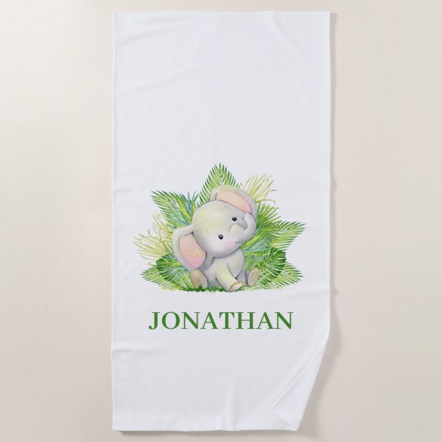 Toalha De Praia Safari Elephant (Frente)