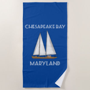 Toalha De Praia Sailboat Chesapeake Bay Maryland