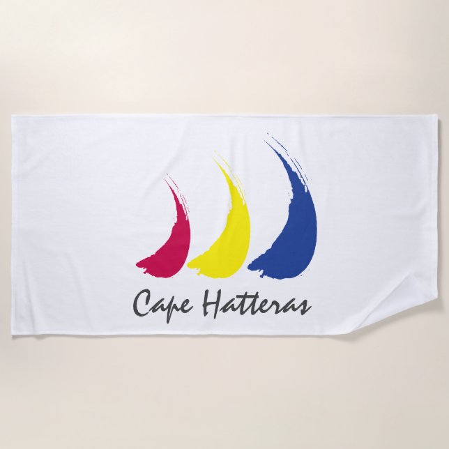 Toalha De Praia Sails_Paint-The-Wind_Cape Hatteras Splashy (Frente)