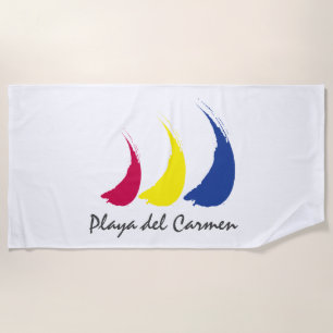 Toalha De Praia Sails_Paint-The-Wind_Playa del Carmen