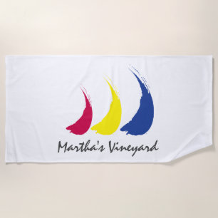 Toalha De Praia Sails Sails_Paint-The-Wind_Martha's Vineyard