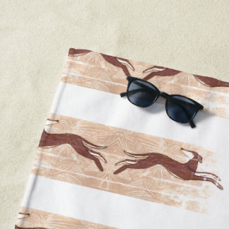 Toalha De Praia Saluki Greyhound