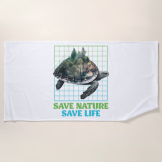Toalha De Praia Salvar espécies protegidas pela natureza Ambiente