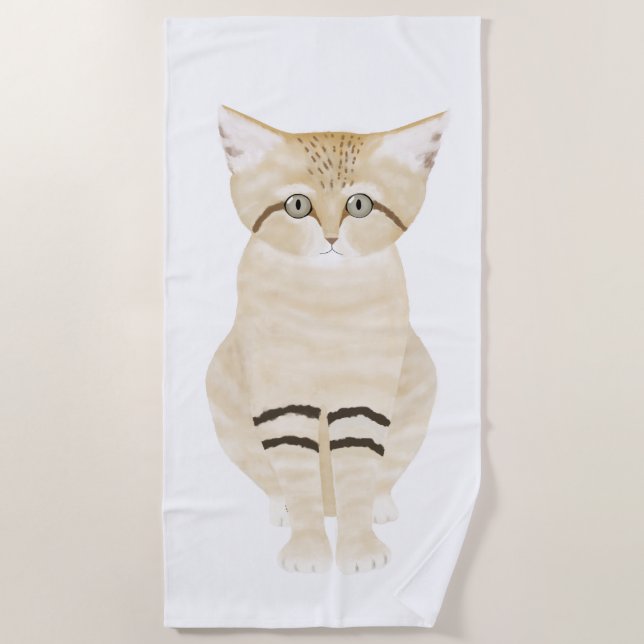 Toalha De Praia Sand Cat Beach Towel (Frente)