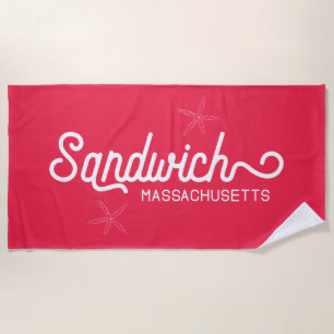 Toalha De Praia Sandwich Massachusetts - Náutico