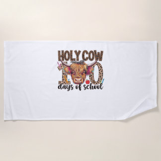 Toalha De Praia Santa Vaca 100 Dias De Ensino 100º Dia De Ensino