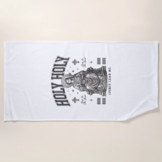 Toalha De Praia Santo Santo Desenho de Camisa Religiosa de Gravura
