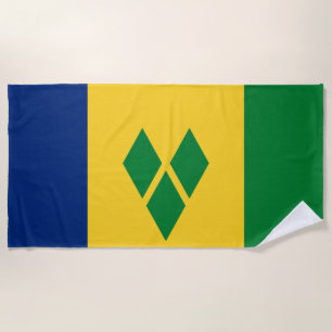 Toalha De Praia Santo Vincent Flag