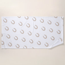 Toalha De Praia Sapato de Cavalo Sortudo