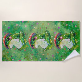 Toalha De Praia Sapo chamado Clover