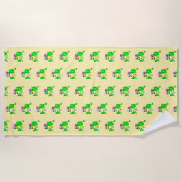 Toalha De Praia Sapo de Partido Feliz