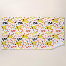 Toalha De Praia Sapos Reproduzíveis
