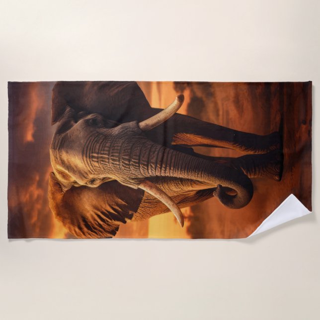 Toalha De Praia Savannahs Majestade (Frente)