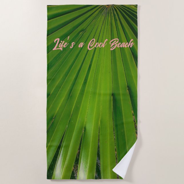 Toalha De Praia Saw Palmetto Fan Beach Towel (Frente)
