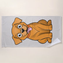 Schattig en uniek honden strandlaken