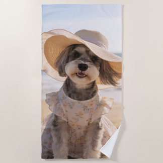 Toalha de Praia Schnauzer