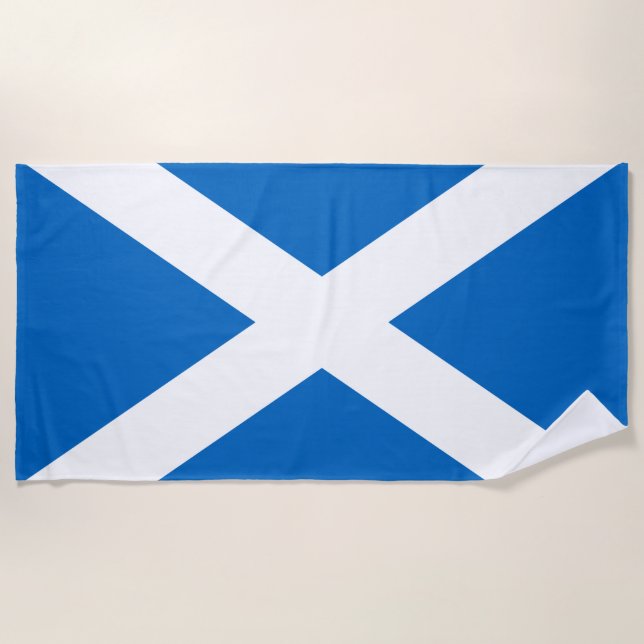Toalha De Praia Scotland flag Beach Towel (Frente)