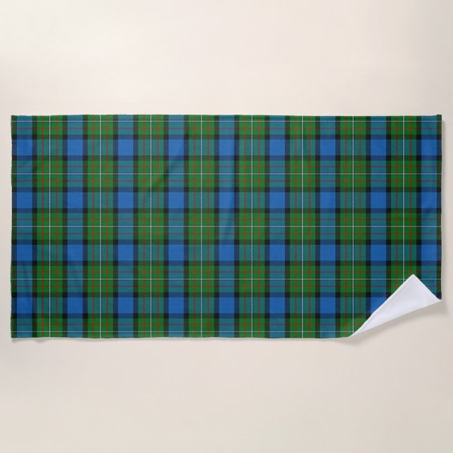 Toalha De Praia Scottish Accents Clan Fergusson Tartan (Frente)