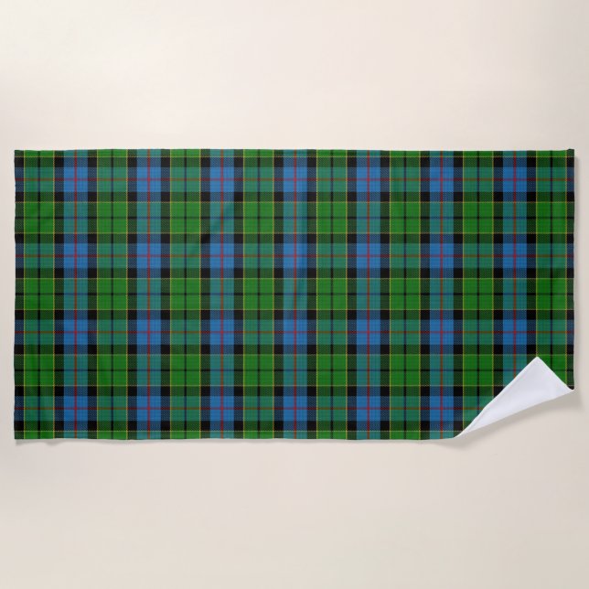 Toalha De Praia Scottish Accents Clan Forsyth Tartan (Frente)