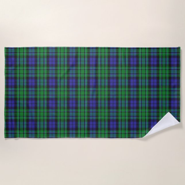 Toalha De Praia Scottish Accents Clan MacCallum Tartan (Frente)