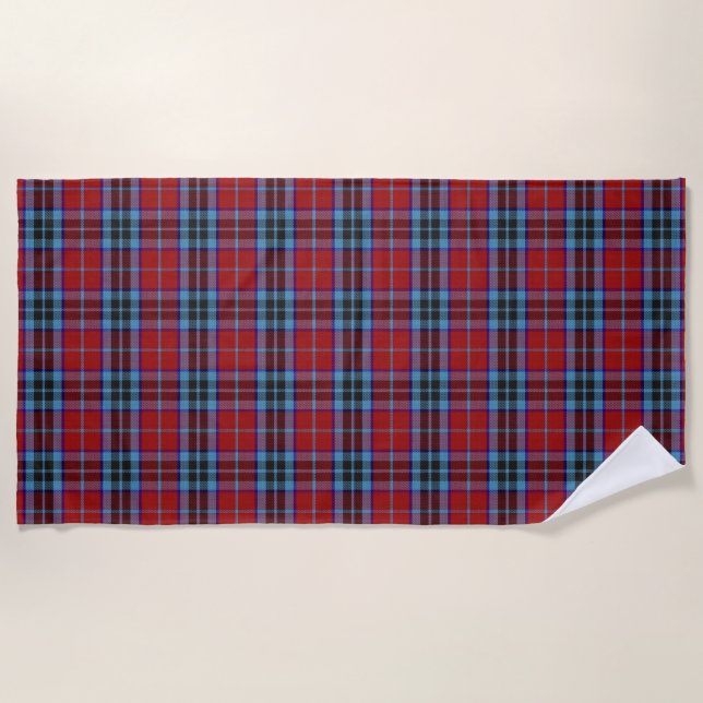 Toalha De Praia Scottish Accents Clan MacTavish Tartan (Frente)
