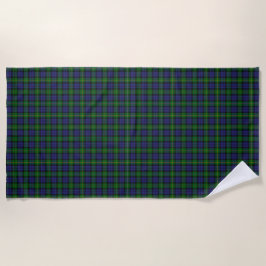 Toalha De Praia Scottish Campbell Family Tartan Pattern