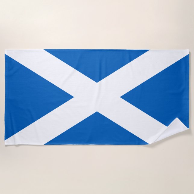 Toalha De Praia Scottish Flag (Saltyre) (Scotland Flag) (Frente)