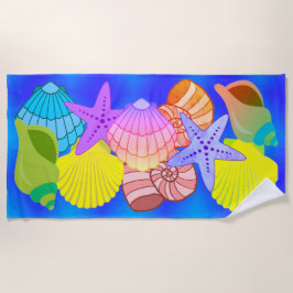 Toalha De Praia Sea Shells Beach Towel